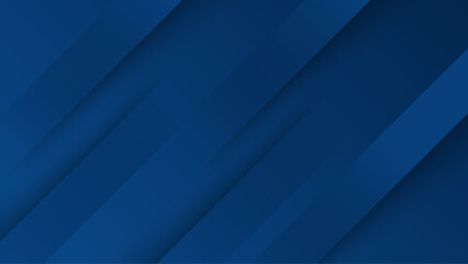 Aufkleber - Simple minimal 3d dark blue abstract business presentation background with light stripes and overlap layers. Abstract gemoetric pattern luxury dark blue background