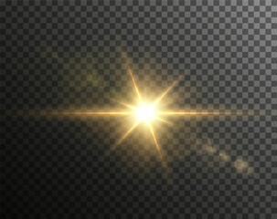 Poster - Light star gold png. Light sun gold png. Light flash gold png. vector illustrator.	
