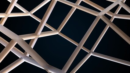 Poster - 3d grid. Computer generated 3d render