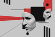 © Evgeniy Shvets/Stocksy - Digital collage with female faces