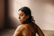 Portrait Of Young Woman Doing Yoga 
