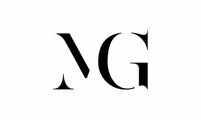 Fototapete - MG Logo. Letter MG logo vector design illustration