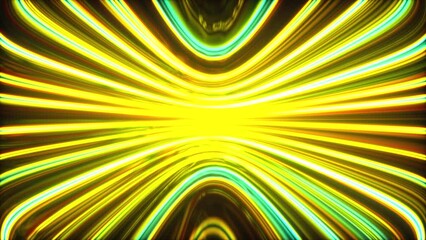 Poster - Glow band lines. Computer generated 3d render