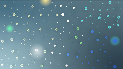 Poster - Abstract circle shapes with gradient background vector illustration.