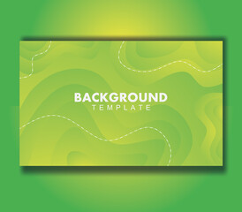 Sticker - green color gradient abstract background design template