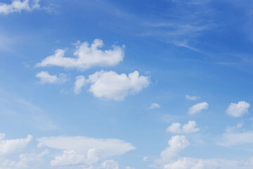 Wall Mural - blue sky with clouds many beautiful white