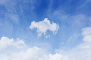 Wall Mural - blue sky with clouds many beautiful white