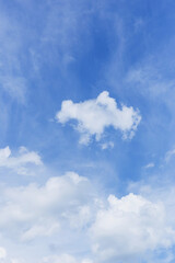 Wall Mural - blue sky with clouds many beautiful white