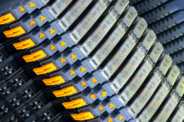Poster - Internet communication equipment, internet communications concept background