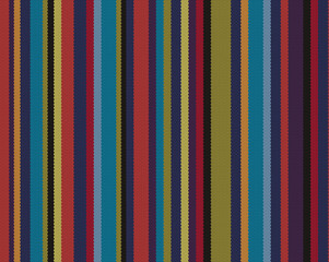 Wall Mural - Detail seamless color background. Texture pattern for continuous replicate. Multicolor rug pattern. Stripes art vector.