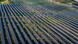© KRIS-ART - Solar panel farm in Caen in Colombelles district view from the top vertical shot