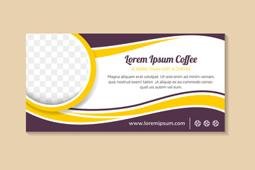 Poster - banner design with headline is reach your goals business. space of photo collage and text. advertisi