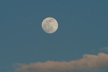 Wall Mural - Image of a gibbous waxing moon taken in Los Angeles County.