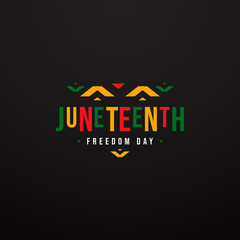 Juneteenth Freedom Day Background Event