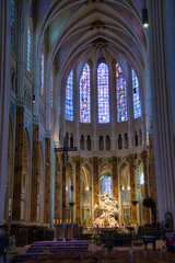 Canvas Print - Cathédrale et vitraux