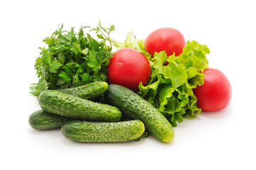 Canvas Print - Set of fresh vegetables.