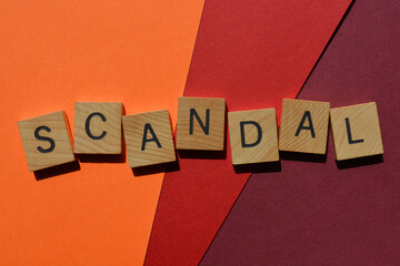 Canvas Print - Scandal, word as banner headline