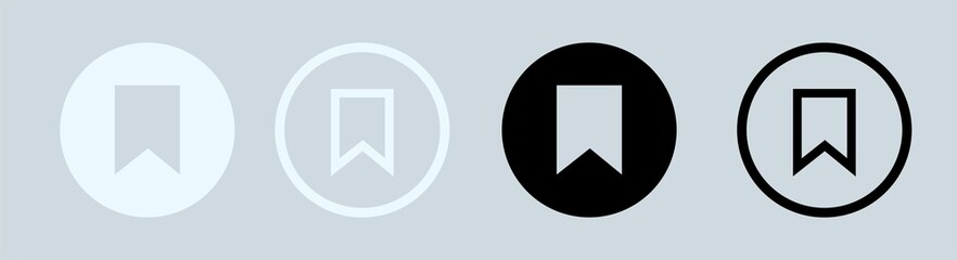 Poster - Bookmark icon design in black and white colors. Vector illustration.