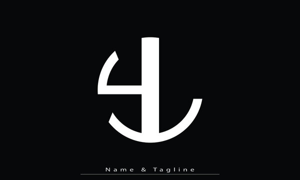 Alphabet letters Initials Monogram logo YL , LY
