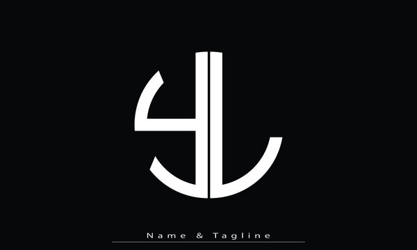 Alphabet letters Initials Monogram logo YL , LY