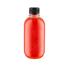 Wall Mural - bottle of tomato (smoothie) isolated on white