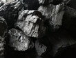 Close-up of black coal stones. fuels and minerals. Background