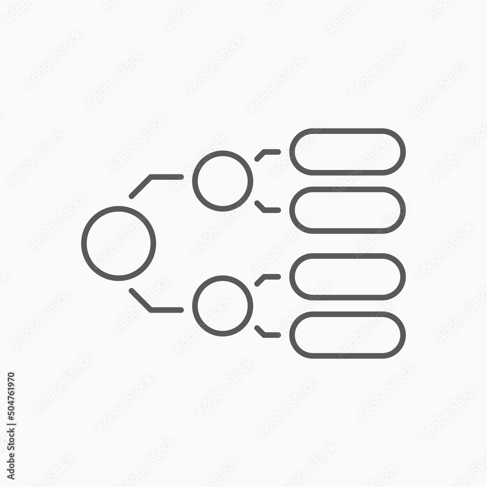 mind map icon, infographic vector Stock Vector | Adobe Stock