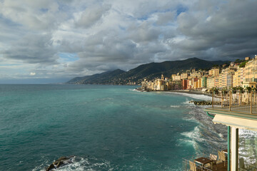 Poster - Camogli, Italy - December 01, 2021 : View of Camogli