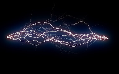flash of electric bolt. lightning strikes. electric storm. electric lighting effect. abstract techno