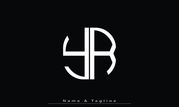 Alphabet letters Initials Monogram logo YR , RY