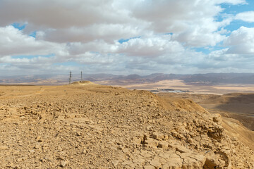 Wall Mural - mountains landscape in Arava desert Israel