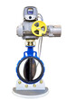 Valve actuator for the oil and gas industry isolated white