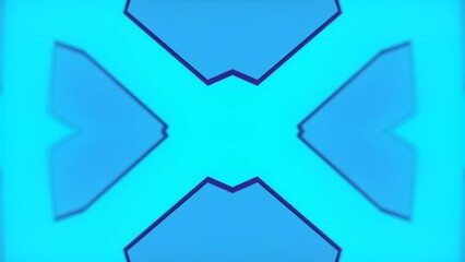Poster - Trendy 3d rendering kaleidoscopic pattern of geometric shapes loop animation HD