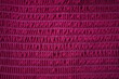 Pink fabric elastic band stitched with thread, tight elastic background