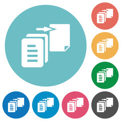 Poster - Move file solid flat round icons