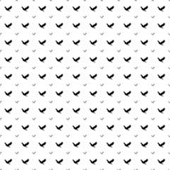 Poster - Square seamless background pattern from black eagle symbols are different sizes and opacity. The pattern is evenly filled. Vector illustration on white background