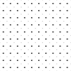 Poster - Square seamless background pattern from black headlight symbols are different sizes and opacity. The pattern is evenly filled. Vector illustration on white background