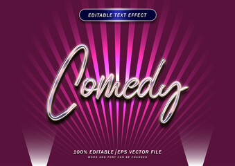 Poster - Comedy text editable effect