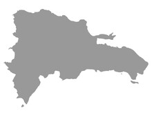 Dominican Republic Map On  Png Or Transparent  Background.Symbol Of Dominican Republic.Vector Illustration