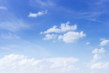 Wall Mural - the sky is blue with clouds, beautiful by nature.