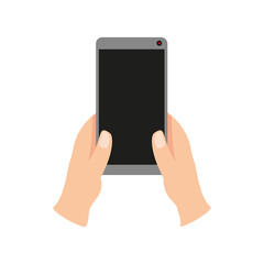 Poster - hands with smartphone