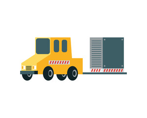 Wall Mural - airport towing truck