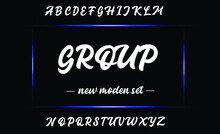 GROEP Elegant Alphabet Letters Font And Number. Classic Lettering Minimal Fashion Designs. Typography Modern Serif Fonts Decorative Vintage Design Concept. Vector Illustration.


