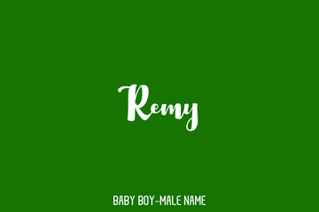Canvas Print - Bold Calligraphic Text Sign of Baby Boy Name 