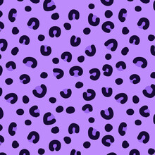 Purple Leopard Print Pattern Seamless Vector