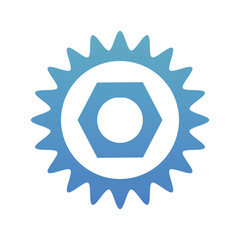 Poster - gear wheel vector icon