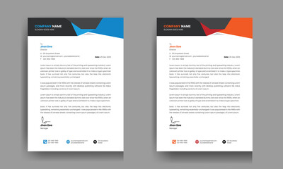 Wall Mural - Professional Modern Letterhead design for company and business