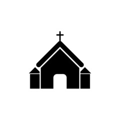 Church icon isolated on white background