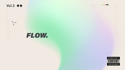 Wall Mural - holographic soft mesh background. trendy wallpaper with blurred shapes for poster, website, advertis