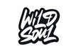Wild Soul vector lettering